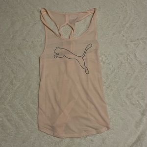 Baby pink Puma workout tank top, size xs